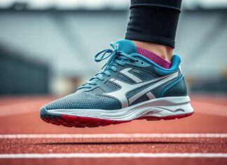 Die Bedeutung von Sportschuhen in der Leichtathletik The importance of athletic shoes in track and field.