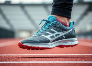 Die Bedeutung von Sportschuhen in der Leichtathletik The importance of athletic shoes in track and field.