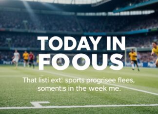 Heute im Fokus: Die spannendsten Sportmomente der Woche Today in focus: The most exciting sports moments of the week